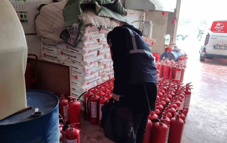 Yangın tüpü satan iş yerlerine yönelik fiyat denetimi