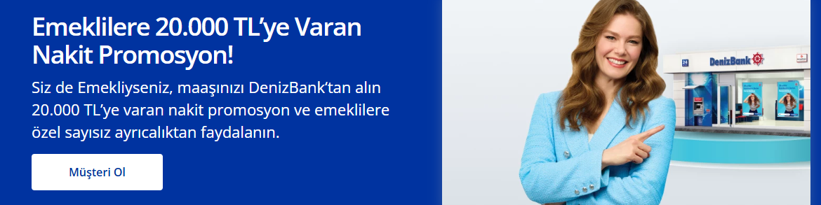 Denizbank okkalı zam yaptı! Emekliye rekor promosyon