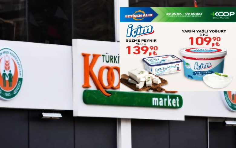 Tarım Kredi 9 Şubat 2025 kataloğu geldi; Yoğurt, peynir, şeker, çay fiyatları dipte