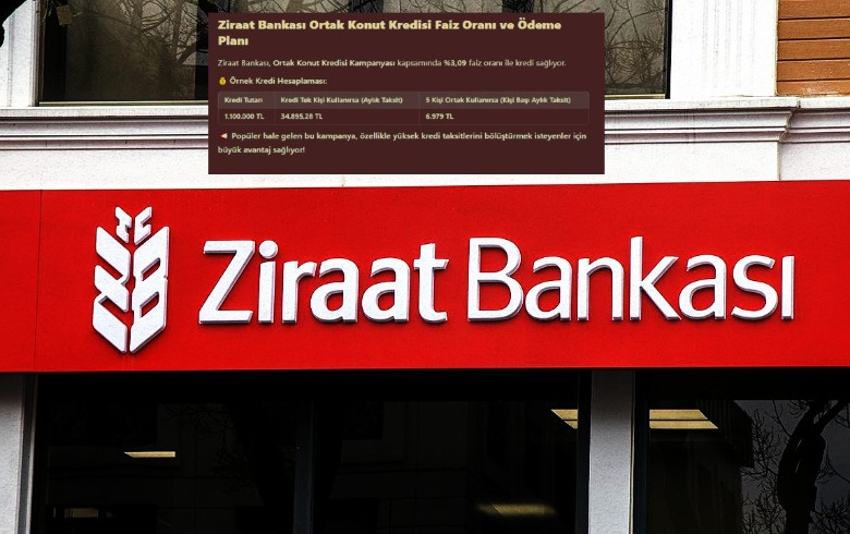 Ziraat Bankası'ndan müjde! 1.1 Milyon TL konut kredisi, 6.979 TL taksitle!