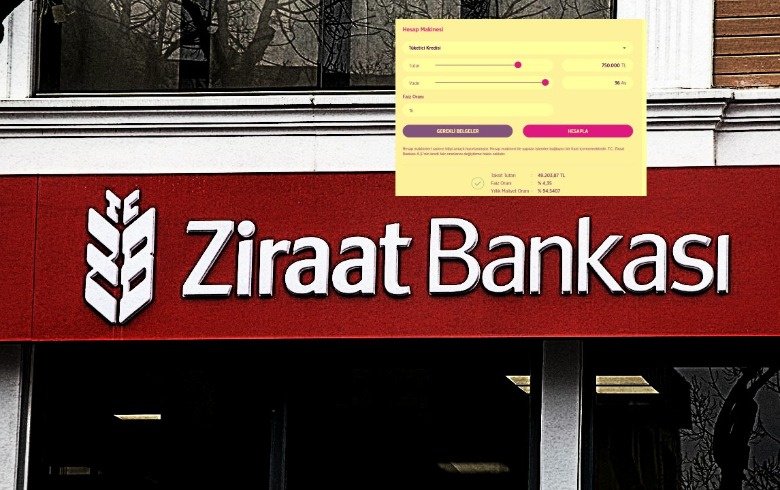 Ziraat Bankası tek başvuruyla 750.000 TL kredi veriyor!