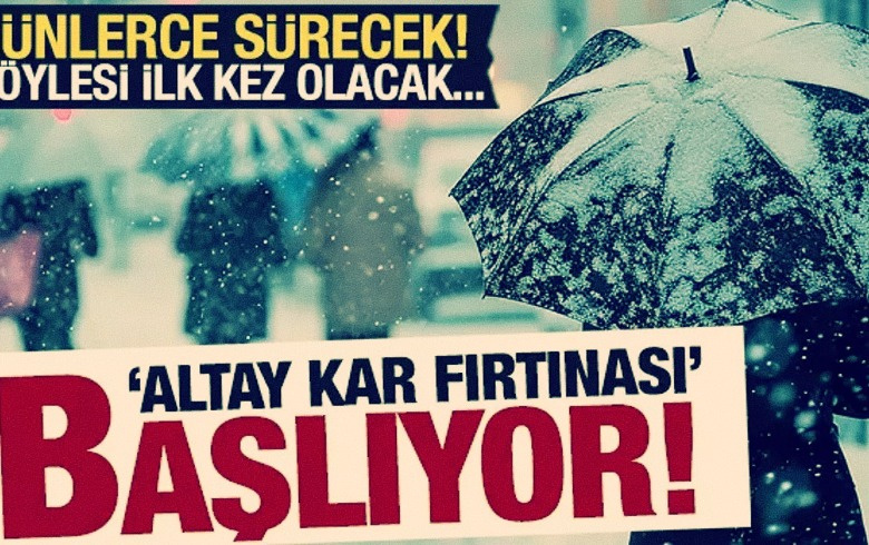 Altay Kar Fırtınası geldi; İstanbul o saate Sibirya'ya dönüyor